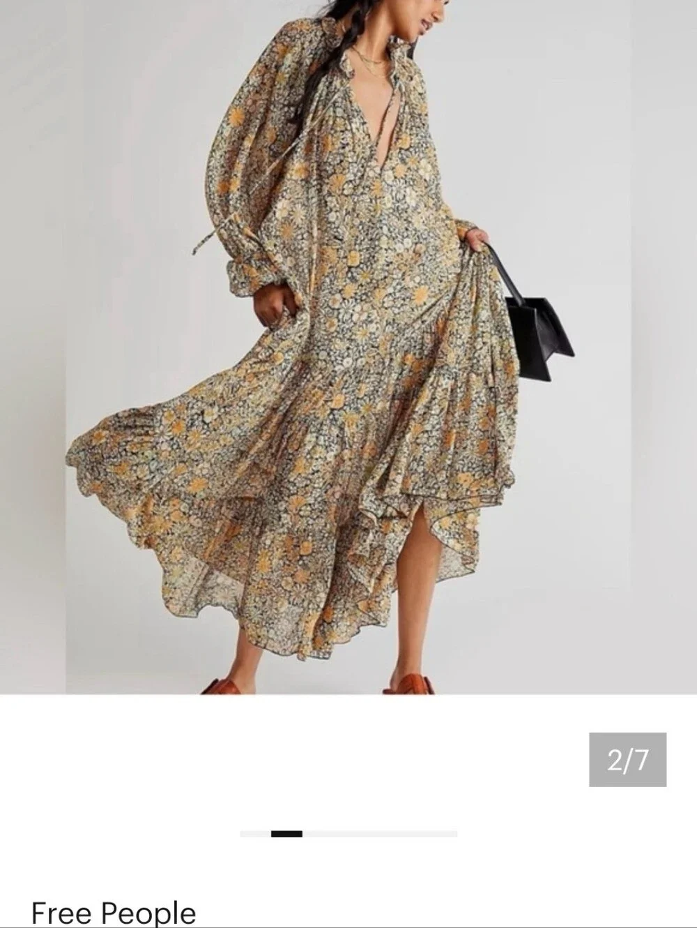 Free People Floral Maxi Dress